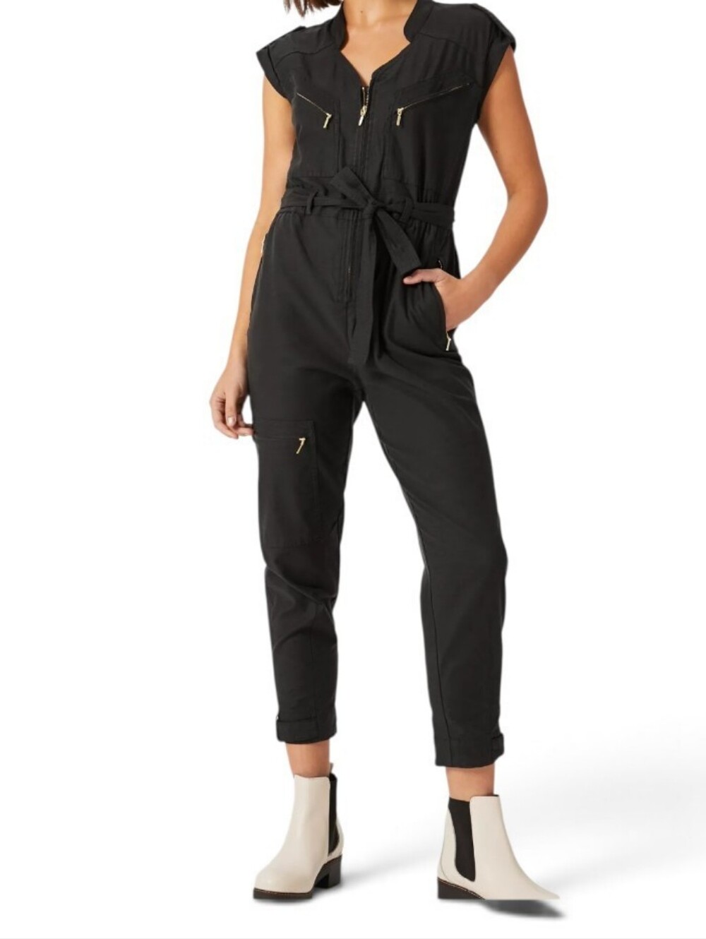 Nwot Anthropologie Halsey Utility Jumpsuit NWOT Size S Minimalist
